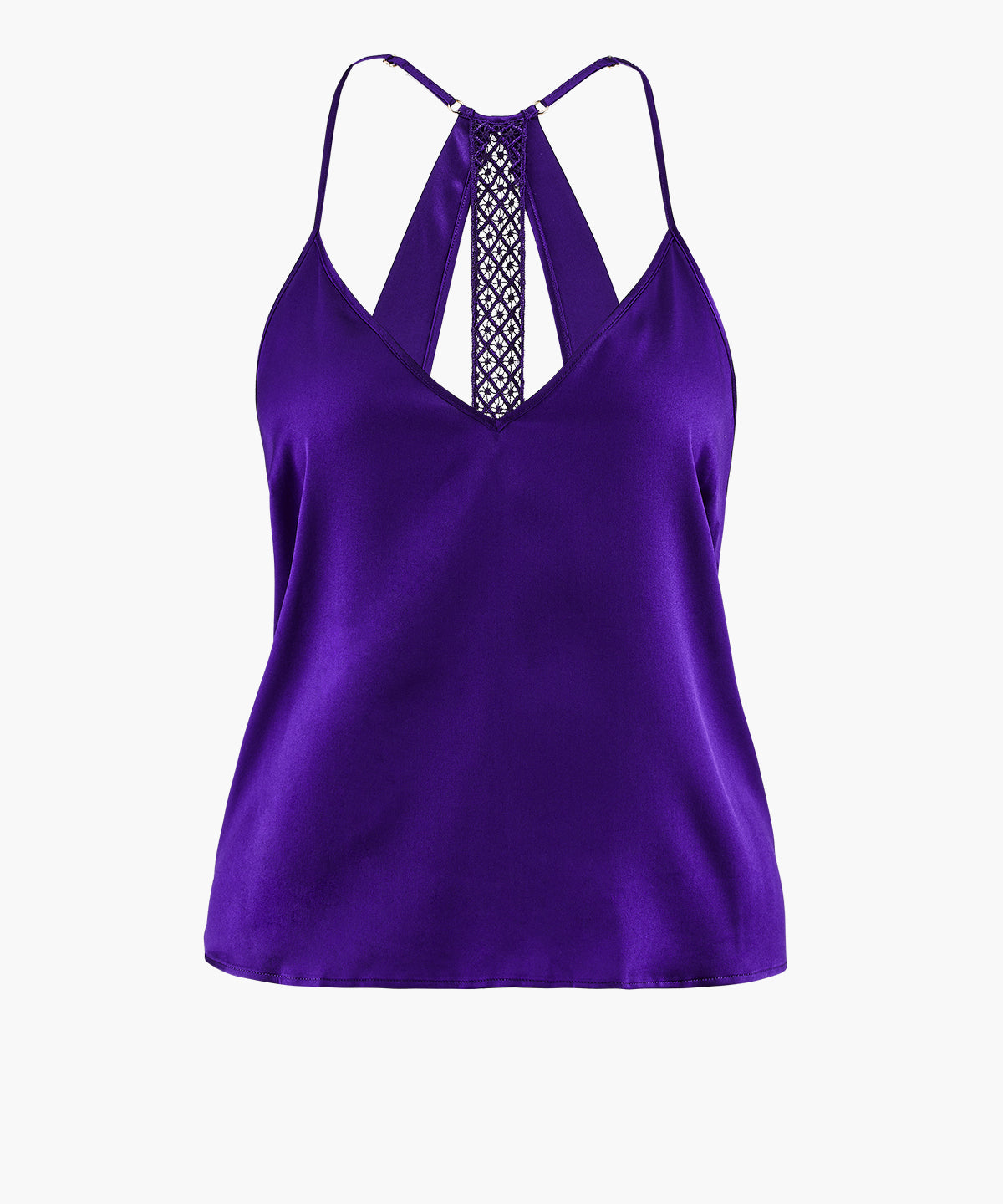 aubade Silk Desire Ultraviolet Top à fines bretelles